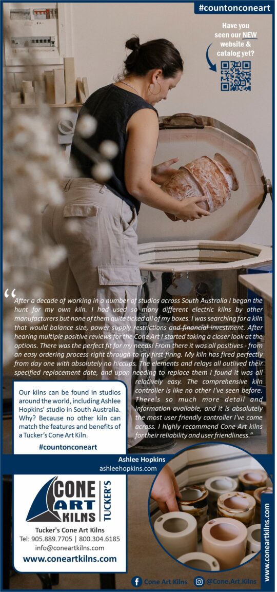 ashlee hopkins cone art kilns